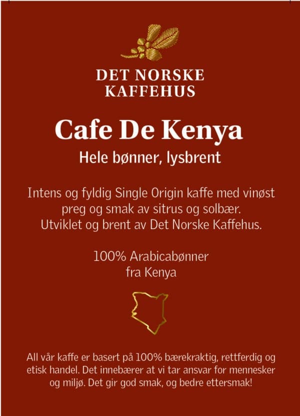 Akrylskilt Café de Kenya