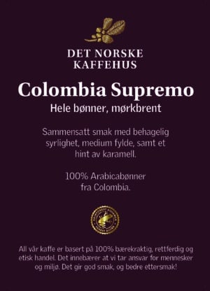 Akrylskilt Colombia Supremo