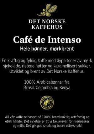 Akrylskilt Café de Intenso