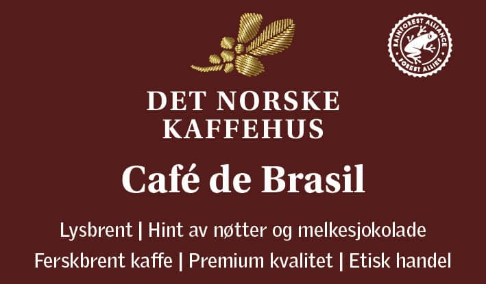 Klistremerke Café de Brasil