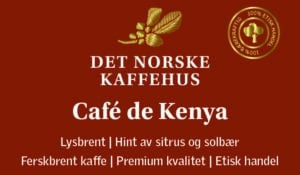 Klistremerke Café de Kenya