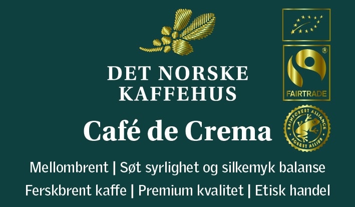 Klistremerke Café de Crema