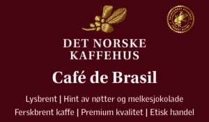 Klistremerke Café de Brasil